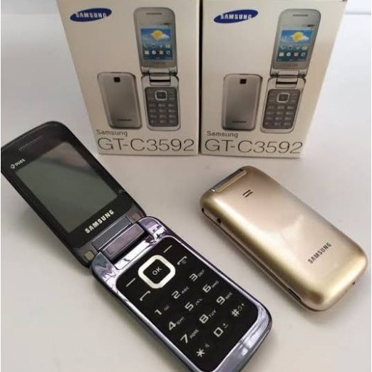 HP JADUL - Handphone Samsung Lipat GT-C3592 - Second Original 100% - Layak Pakai - Mulus 98%