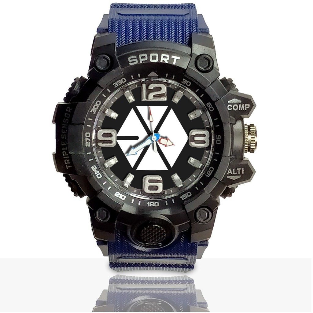 Jam Tangan Custom EXO motif 1 Ruber- Water Resistant