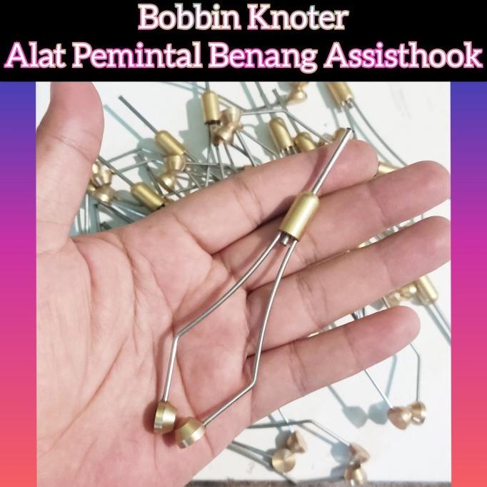 Bobin Knotter Alat Pemintal Benang Assist Hook