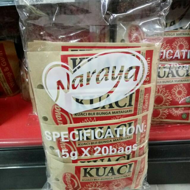 

Kuaci naraya /biji bunga matahari /15gr ×20 pcs