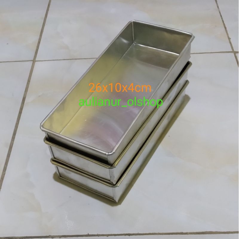 loyang kue 26x10 / loyang brownies sekat 26x10 / loyang 26x10x4
