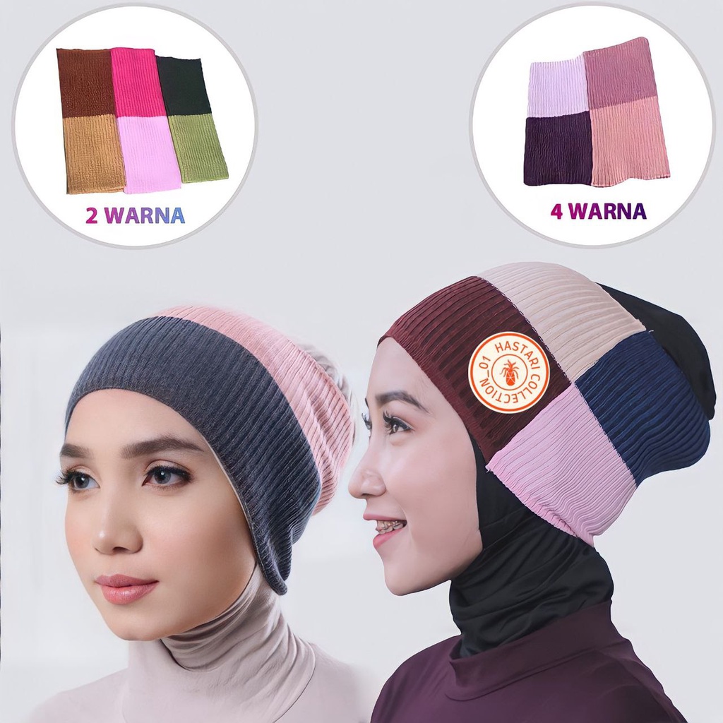 CIPUT BANDANA 2 &amp; 4 WARNA BAHAN RAJUT PREMIUM ANNISA / VICTORI