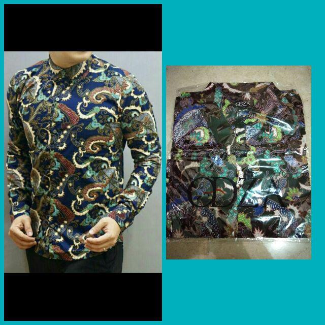 Kemeja Batik Pria Slimfit Modern Batik Mewah Slim Fit Lbdchs1l1