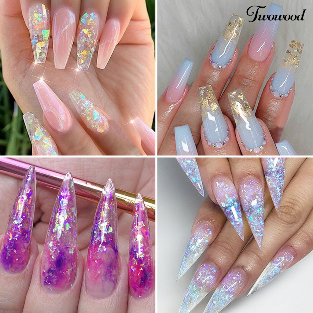 Kertas Payet Glitter Bentuk Irregular Untuk Dekorasi Nail Art