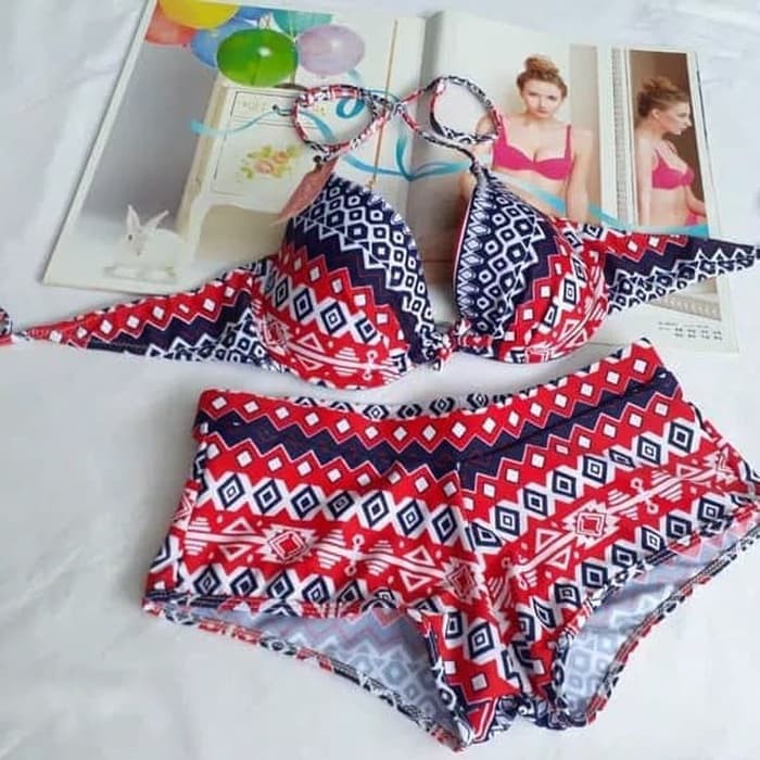 Bikini set bra push up baju renang swim wear pantai wanita B23