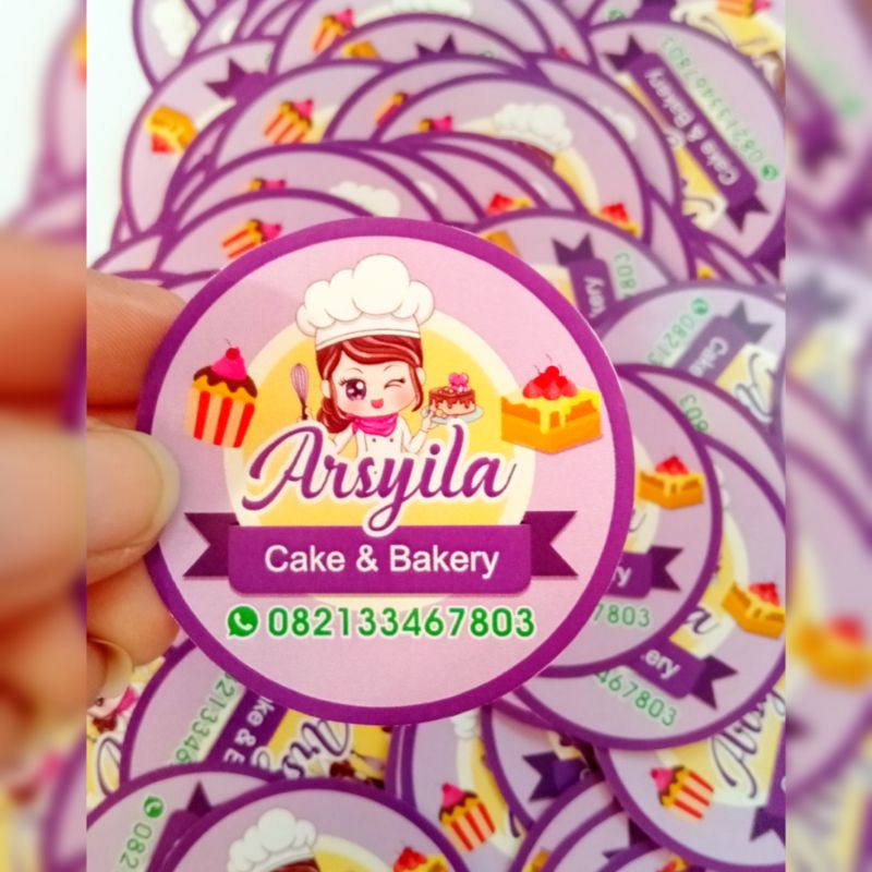 

STIKER PRODUK BULAT FREE DESAIN