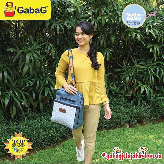 GABAG RYU Backpack Sling Cooler Thermal Bag Ransel Diaper Tas ASI Bayi - Free 2 Ice Gel Besar NEW !