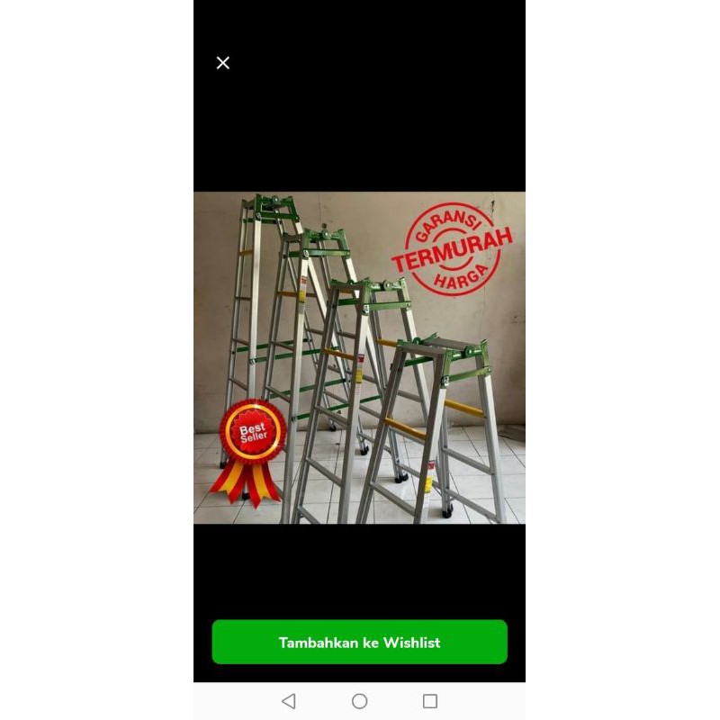 tangga lipat 175Cm aluminium