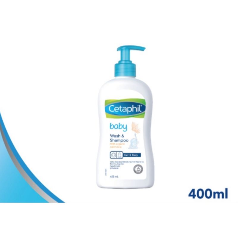 Cetaphil Baby Wash &amp; Shampoo With Calendula 230ml 400ml