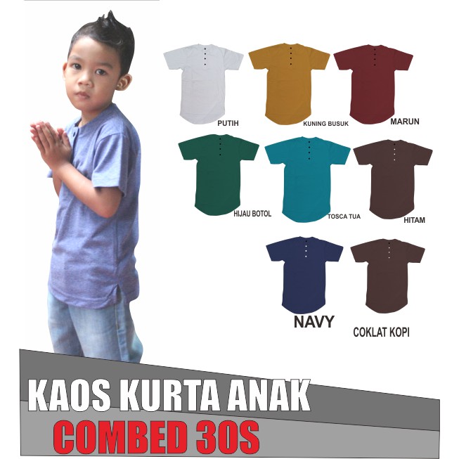 baju kurta anak / kaos kurta anak