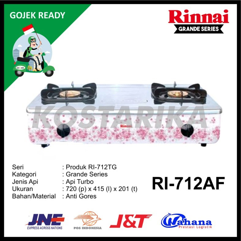 Jual Kompor Rinnai Ri 712af Kompor Gas 2 Tungku Kompor Gas Rinnai Shopee Indonesia