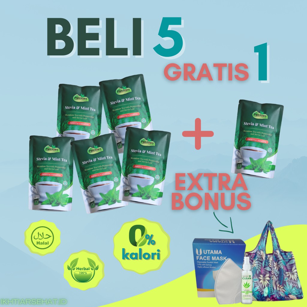 

COD Teh Daun Mint dan Stevia Kontrol Gula Darah Pemanis Alami Penderita Diabetes Sinus Nol Kalori