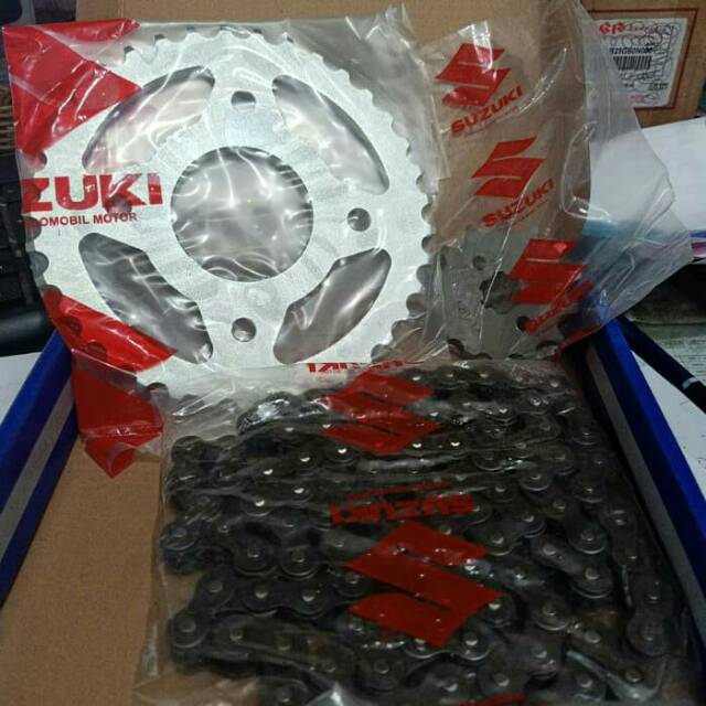 RANTAI GER GEAR SET SUZUKI SHOOTER ORI SGP