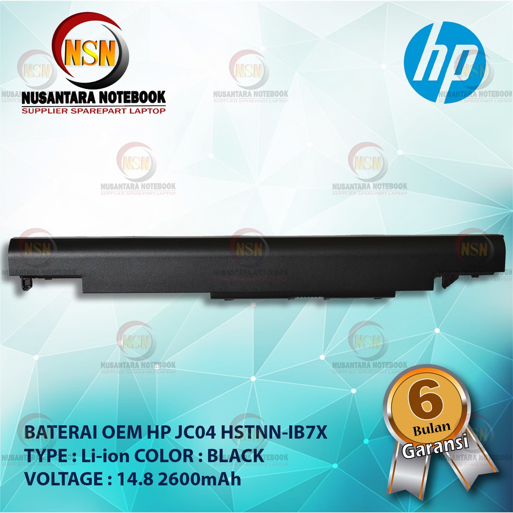 Baterai OEM HP JC04 240 G6 255 G6 250 G6 240-G6 HSTNN-IB7X 14.8V