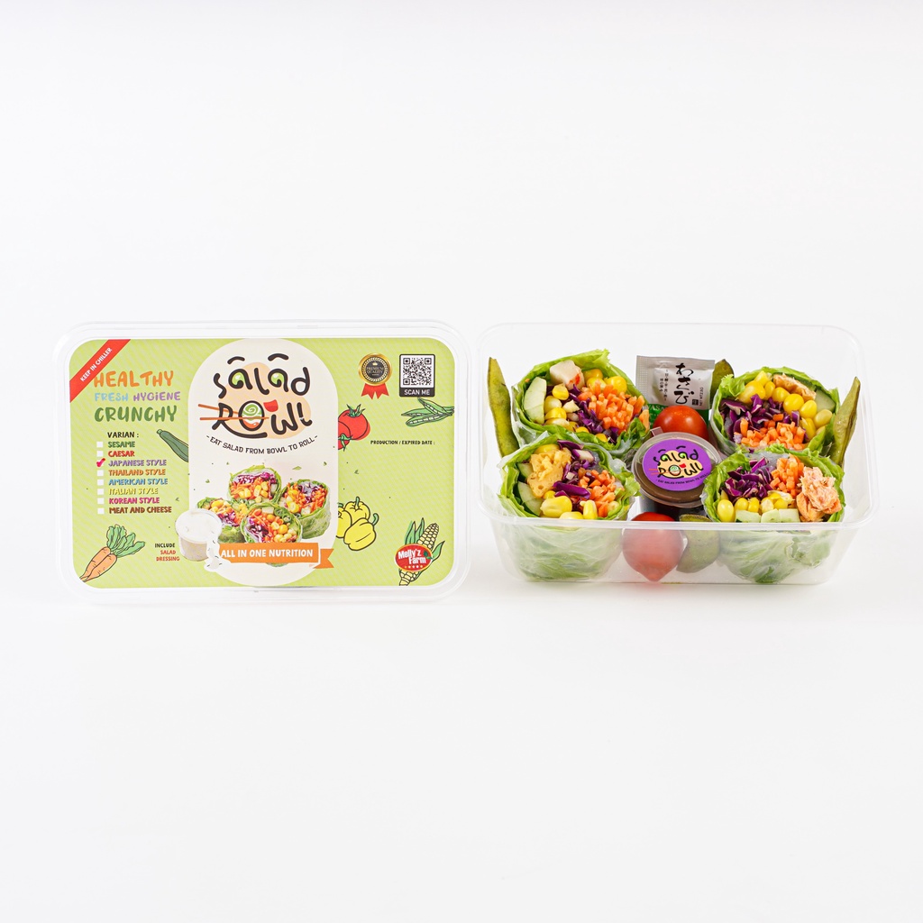 

Salad Rowl Japanese Style
