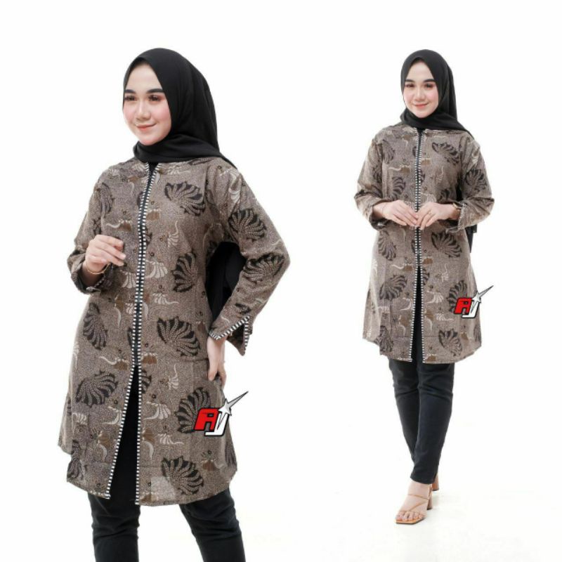 tunik batik jumbo busui baju wanita