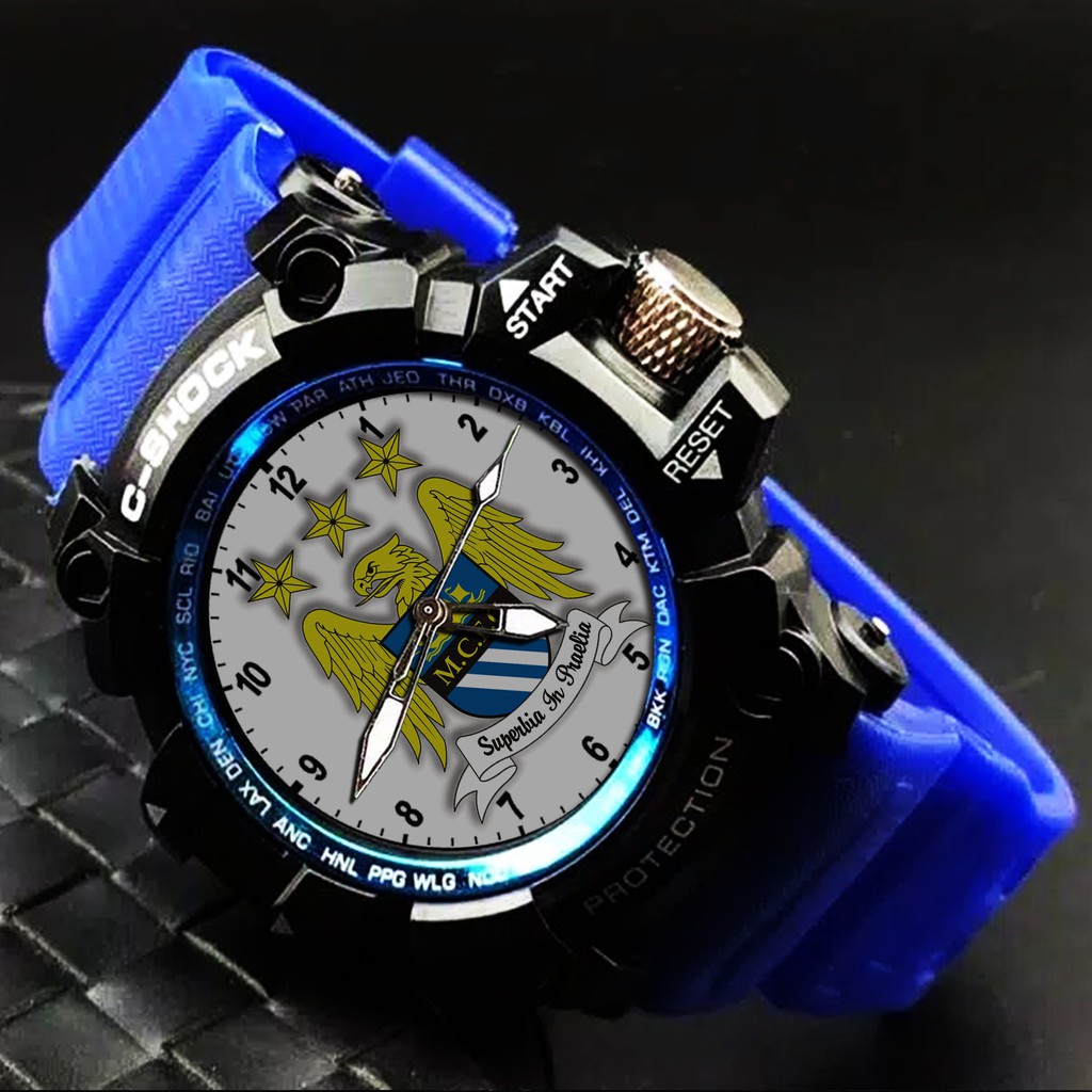 (EXCLUSIVE) JAM TANGAN MANCHESTER CITY 1 (STRAP WARNA)