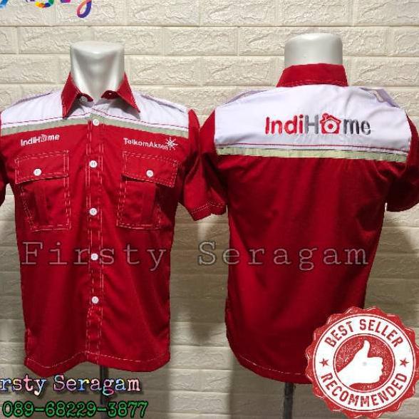 Baju Telkom IndihomeAkses Warrior  Seragam Telkom Indihome2020  Kemeja Indihome {STN.26Ma22o}