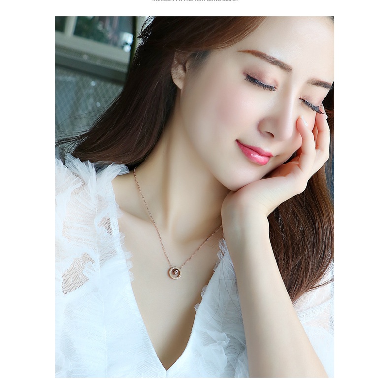 Kalung KL126 Stainless Steel / Titanium Premium Fashion Wanita Kalung unik Lucu Keren / Deluna/BB