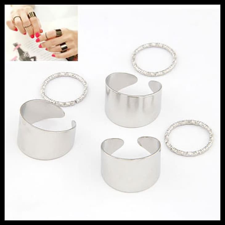 Cincin Forever21 Drama Korea (Drakor) Master Sun Silver 6Pcs