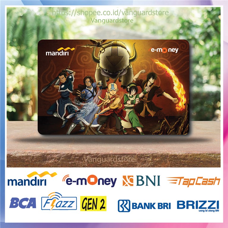 KARTU E MONEY E TOLL AVATAR THE LEGEND OF AANG MOVIE 7 EMONEY MANDIRI FLAZZ BCA TAPCASH BRIZZI