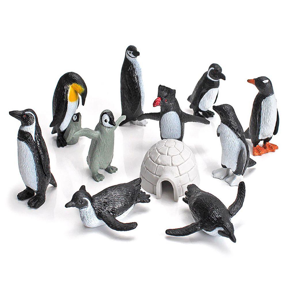 R-flower 11PCS / Set Mainan Miniatur Pinguin Untuk Dekorasi Taman Mini / Lansekap Mikro