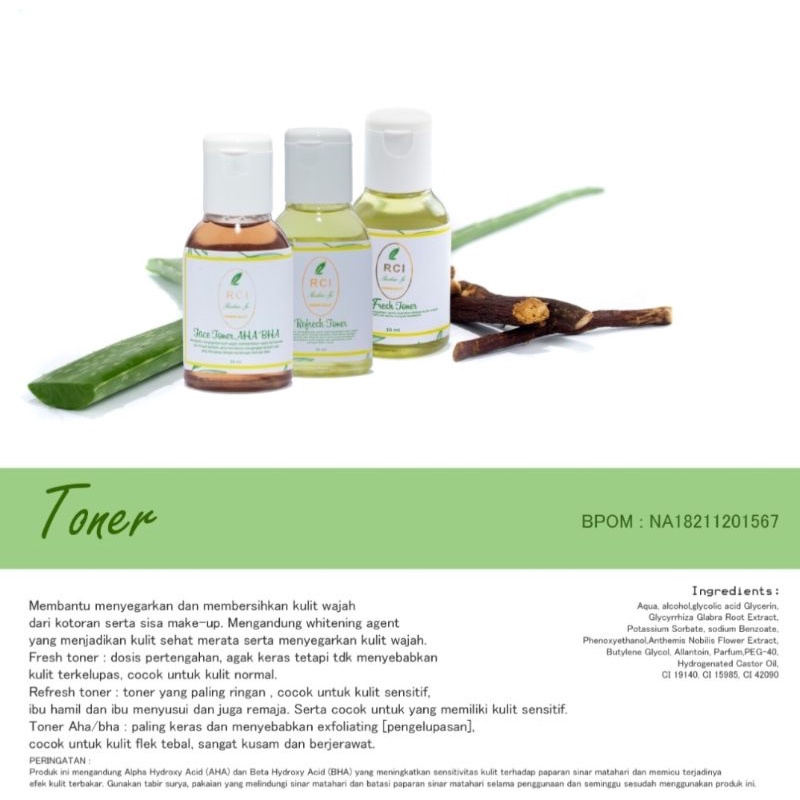 RCI SKINCARE (TONER)