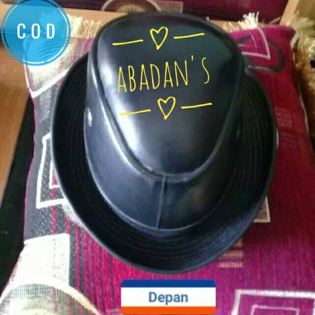 Topi kulit pria keren dan terlaris topi tompi topi laken topi army