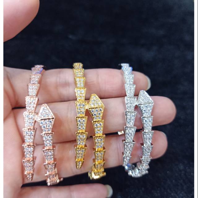Gelang zircon replika berlian 005127