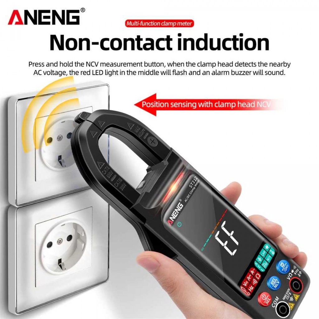 Tang Ampere Tester Listrik Digital Clamp Meter Multitester DC Current