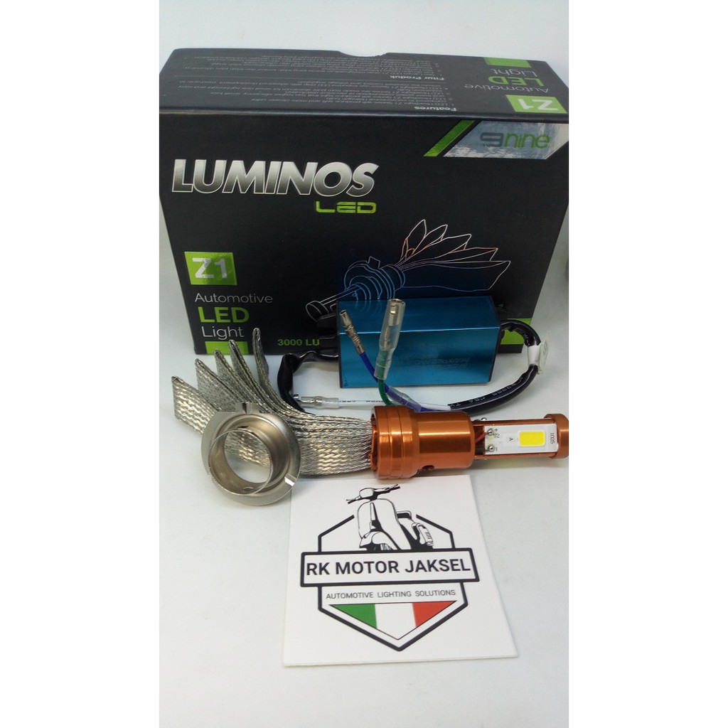 lampu motor led kawasaki ninja 250 dan yamaha R25 fitting h7 3 sisi dc