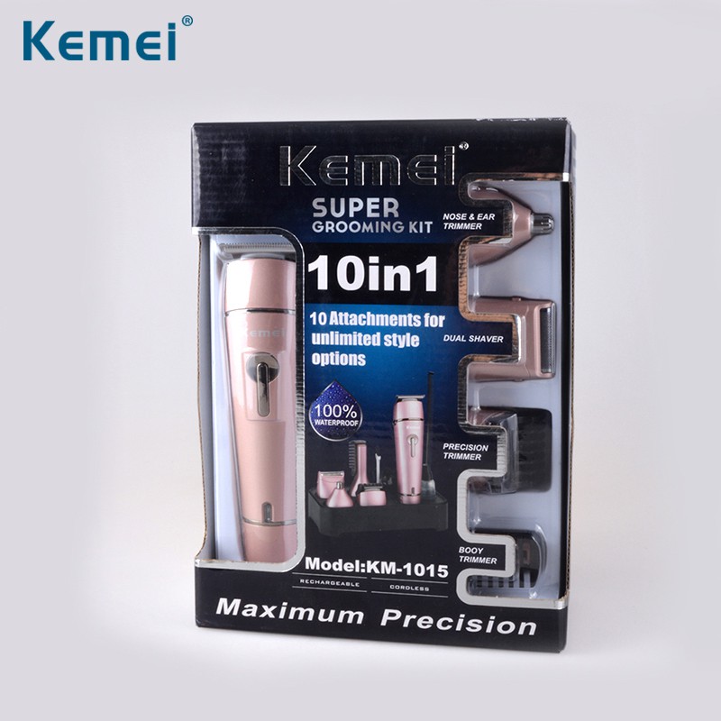 KEMEI KM 1015 HAIR CLIPPER ALAT CUKUR RAMBUT RECHARGEABLE CUKURAN CAS