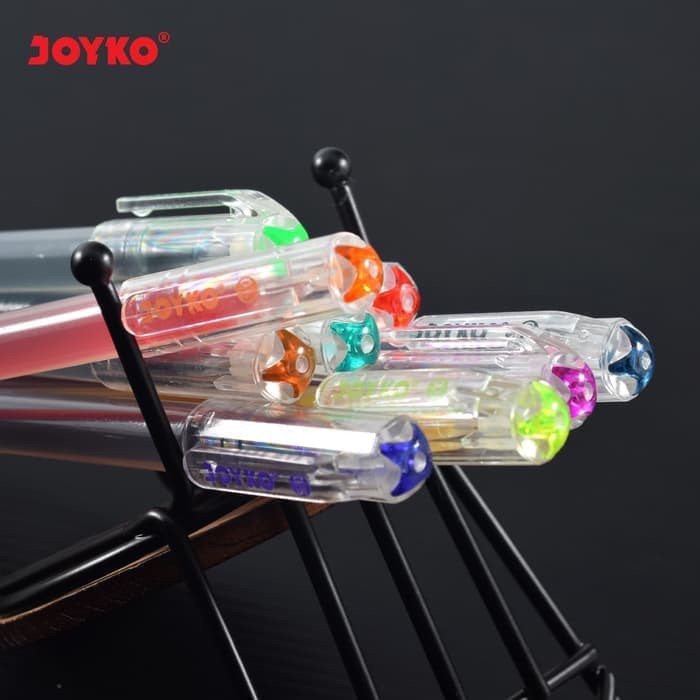 

TERBARU COLOR GEL PEN / PULEPEN / PENA JOYKO GPC-247S / 12 WARNA / 0.5 MM