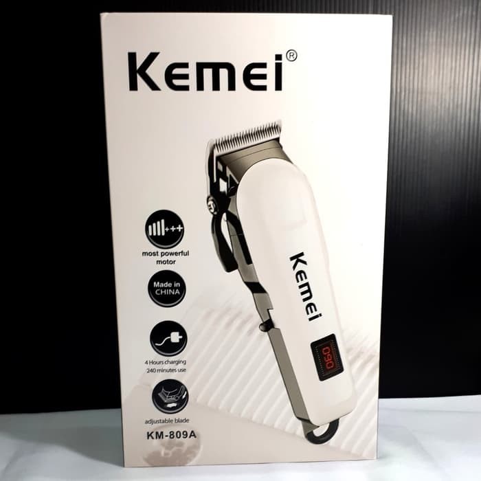 Alat Cukur Rambut Kemei KM 809 A Cordless (Tanpa Kabel)