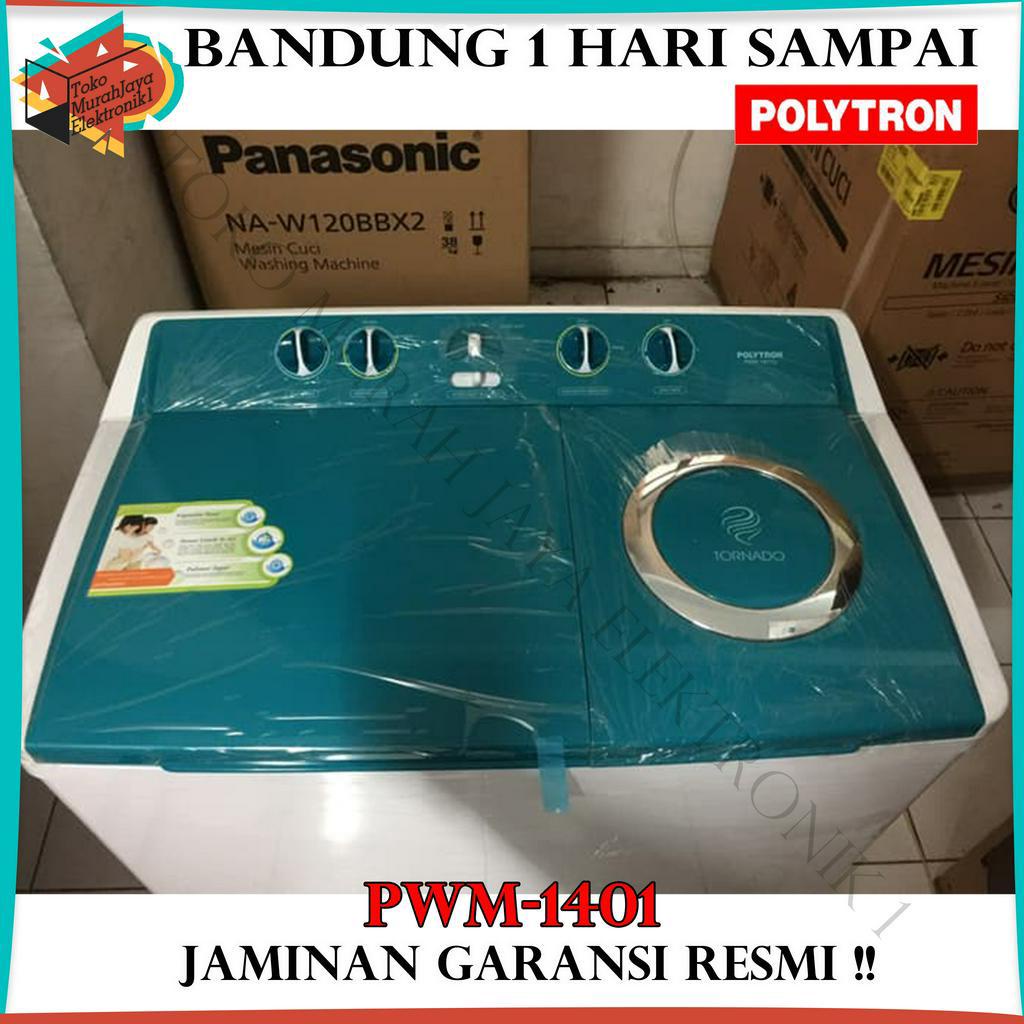MESIN CUCI 2 TABUNG 14 KG POLYTRON PWM 1401