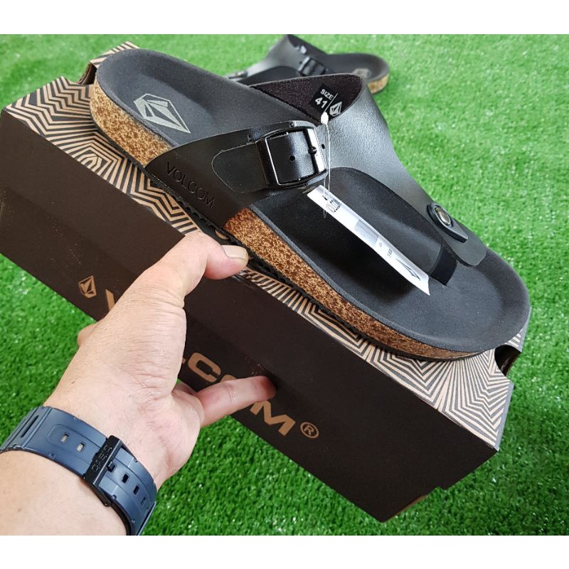 SANDAL KULIT vOLCOM PREMIUM 100%