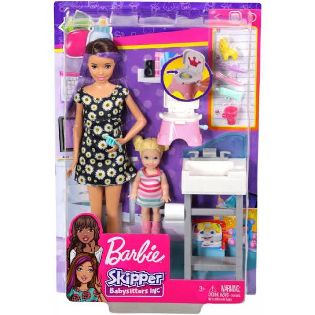 barbie skipper babysitter potty training