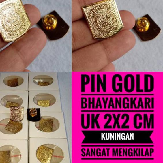 Buruan Dibeli - PIN BHAYANGKARI GOLD .,..,.,.,.