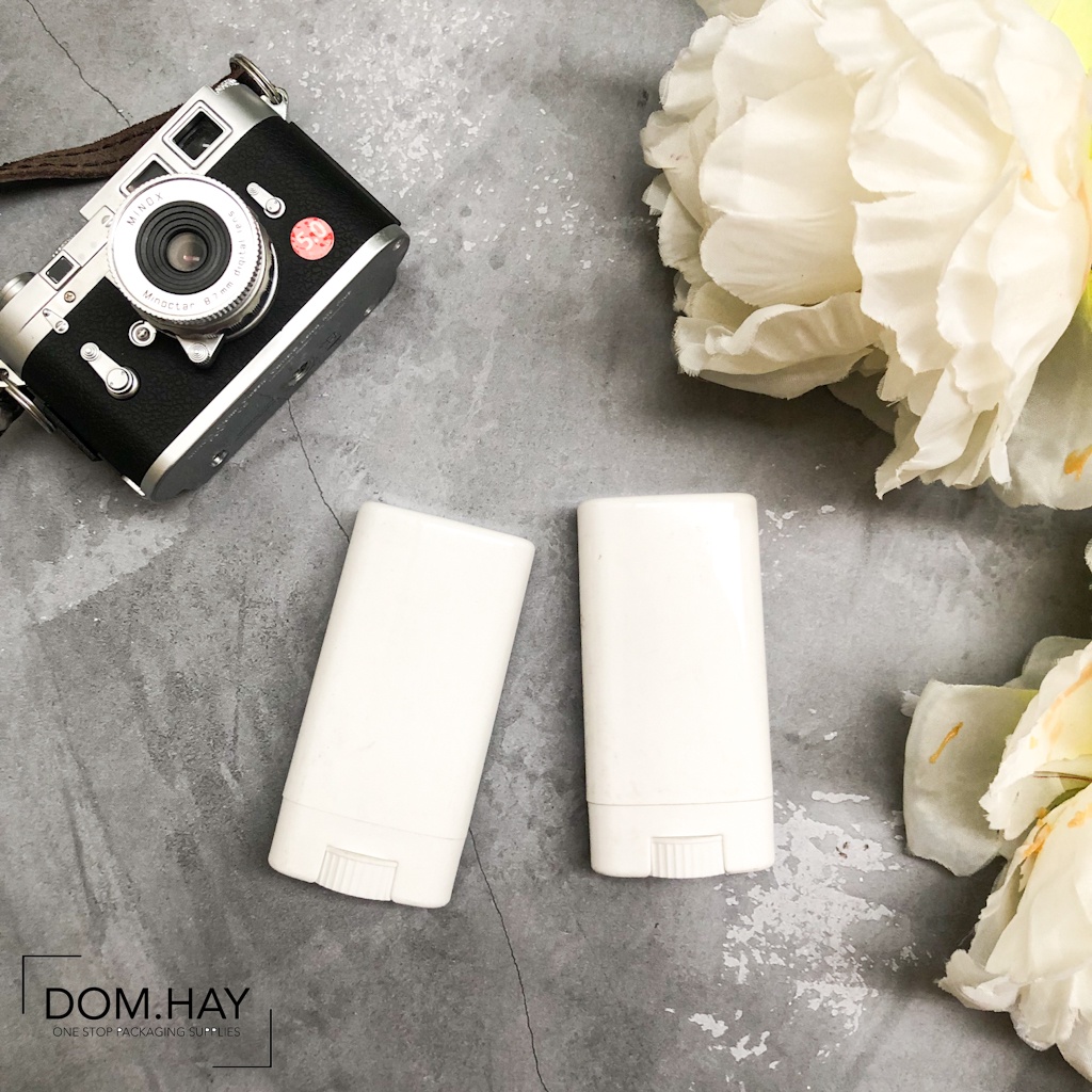 15gr Deodorant Putih Kosong Botol Tube Container Transparan Kemasan Cosmetik Isi Ulang DHJB