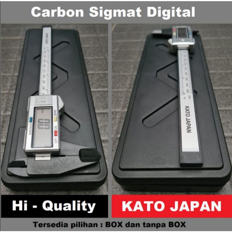 Jangka Sorong Sketmat Sigmat Digital Vernier Caliper Carbon LCD Screen