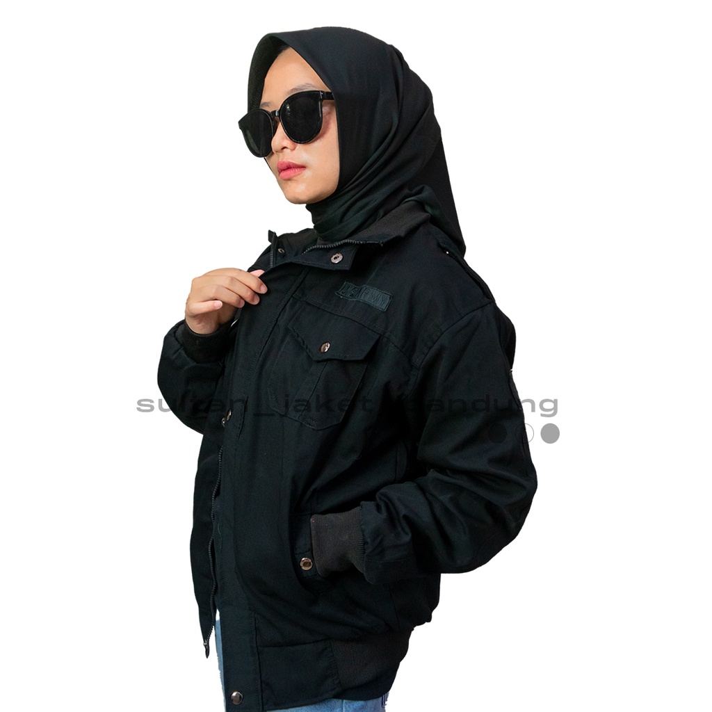 Jaket TAD TNI HITAM II Jaket Tactical Windbreaker Windproof II ELEGANT BOMBER