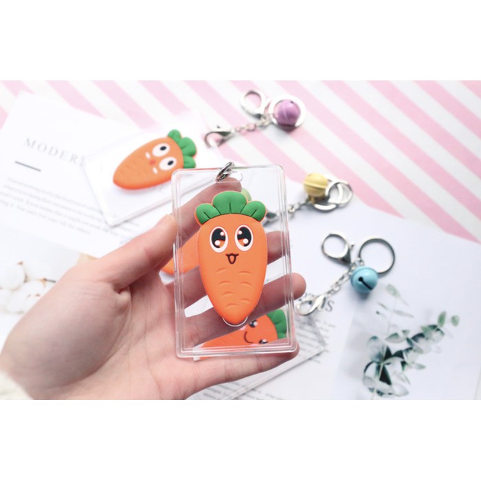 

Tempat Kartu ID Tag Kartu Transparan Motif Wortel -ats