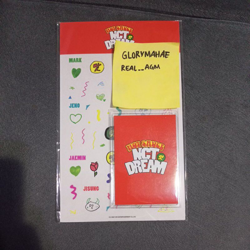 READY STOCK OFFICIAL Merch Hot Sauce MD merchandise Deco Sticker set unsealed Toploader NCT DREAM