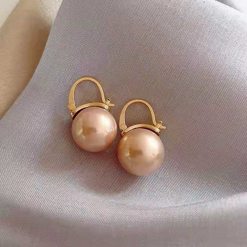 [ACKER] Retro Mode Dasar Anting Jatuhkan Bola Mutiara Anting Tindik Sederhana Untuk Wanita