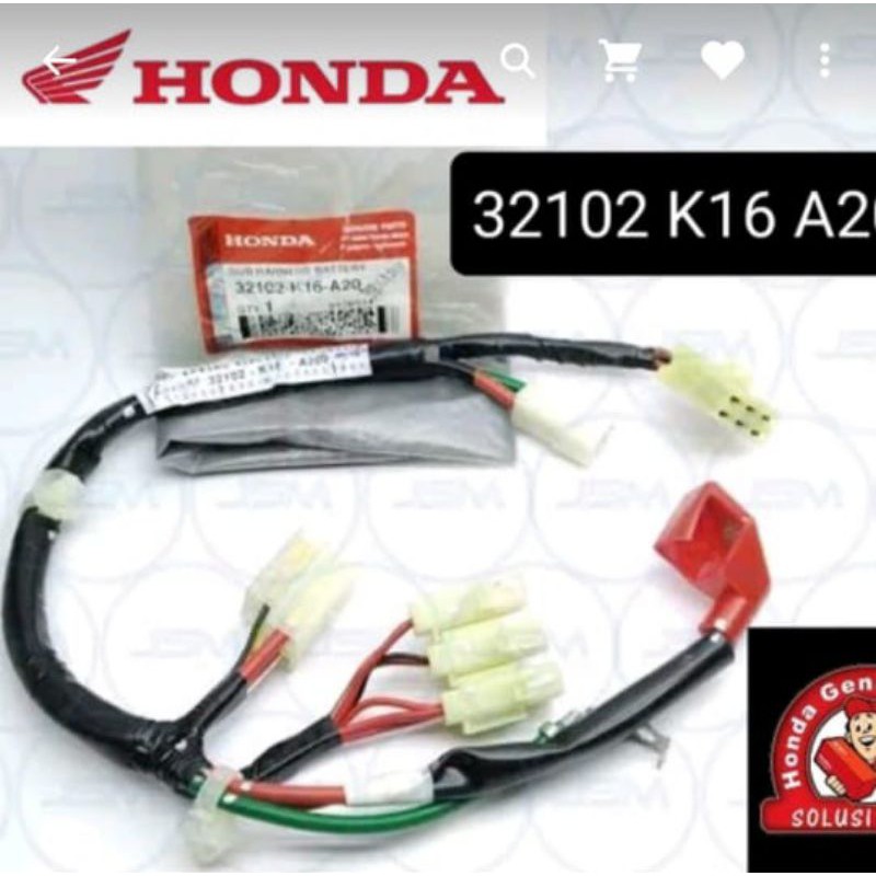 kabel body harness wire scoppy fi esp k16-a20 asli honda