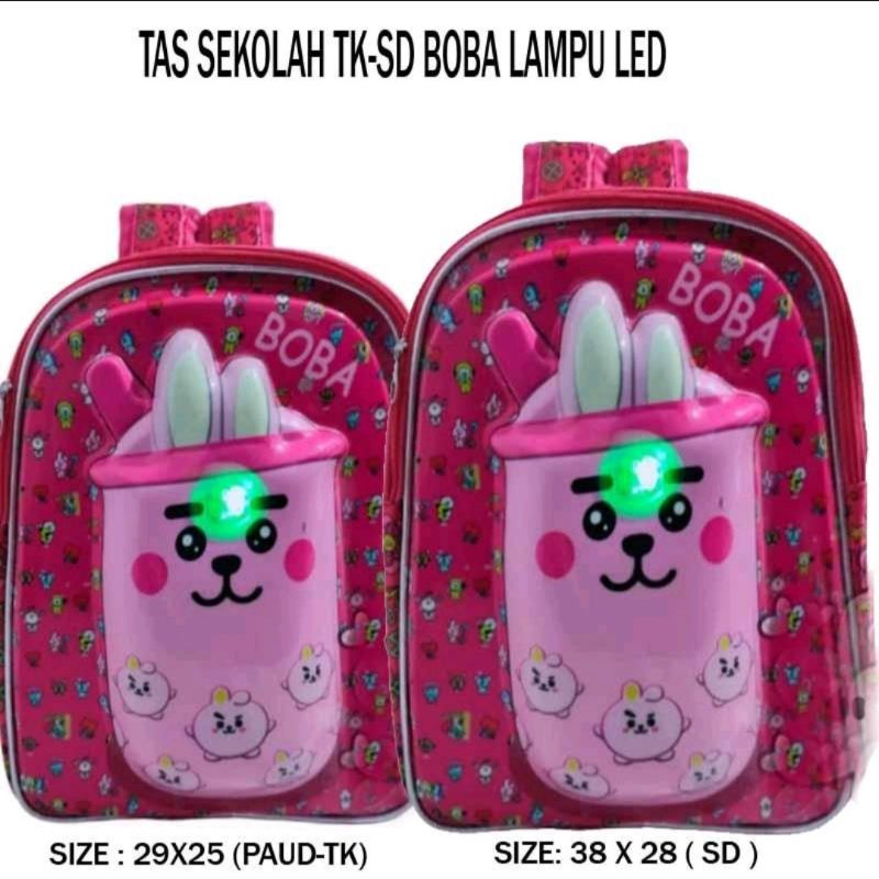 Tas Boba LED Anak Paud sampai SD