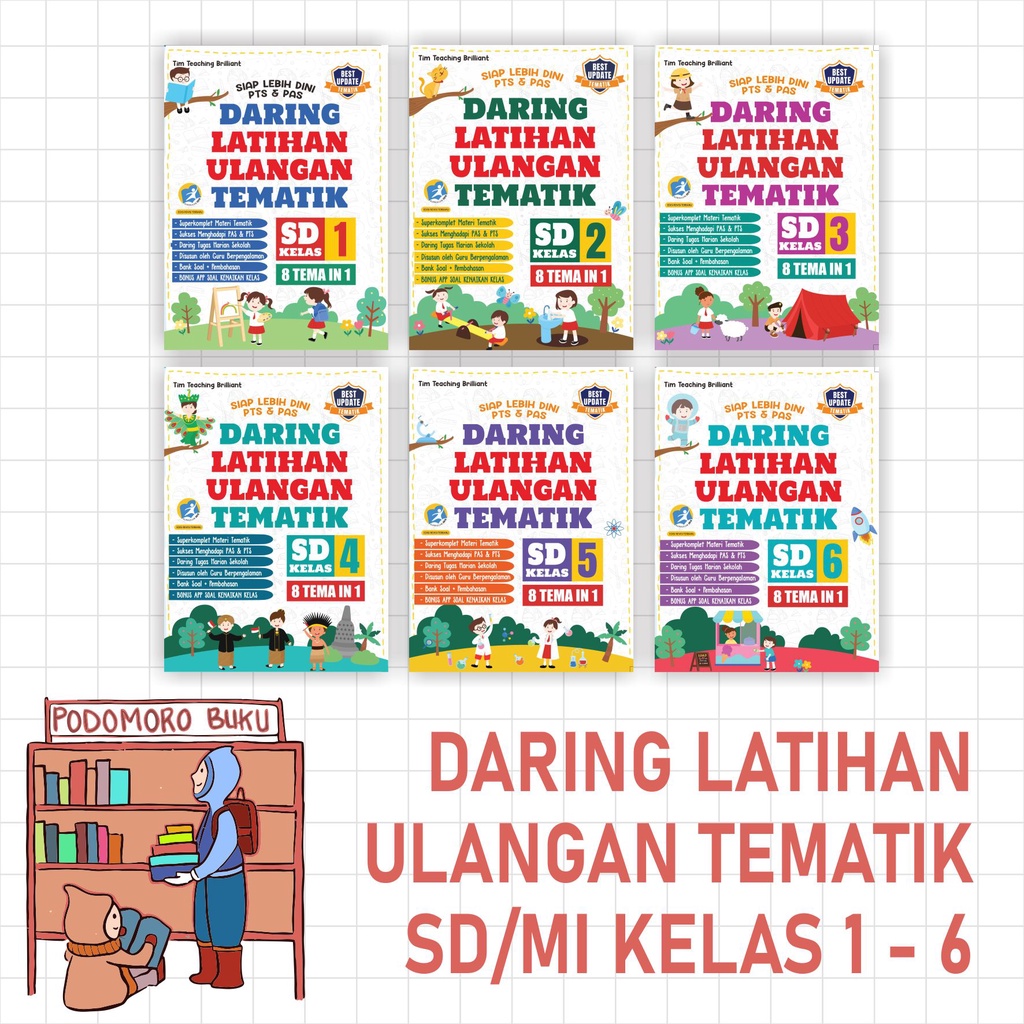 DISKON 1.1  TEMATIK SD KELAS 1-6 : DARING LATIHAN ULANGAN TEMATIK