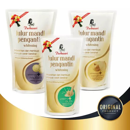 ❤ jselectiv ❤ PURBASARI Lulur Mandi Pengantin 1kg | Lulur Badan Kiloan Kantongan PURBASARI (Bengkoang/Susu/Mutiara)