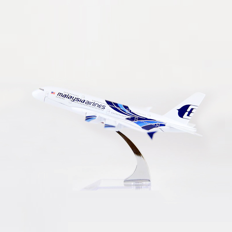 Pesawat Terbang Airbus 380 Model Malaysia British Prancis Thailand Philippine A380 DieCast Metal Alloy 16CM