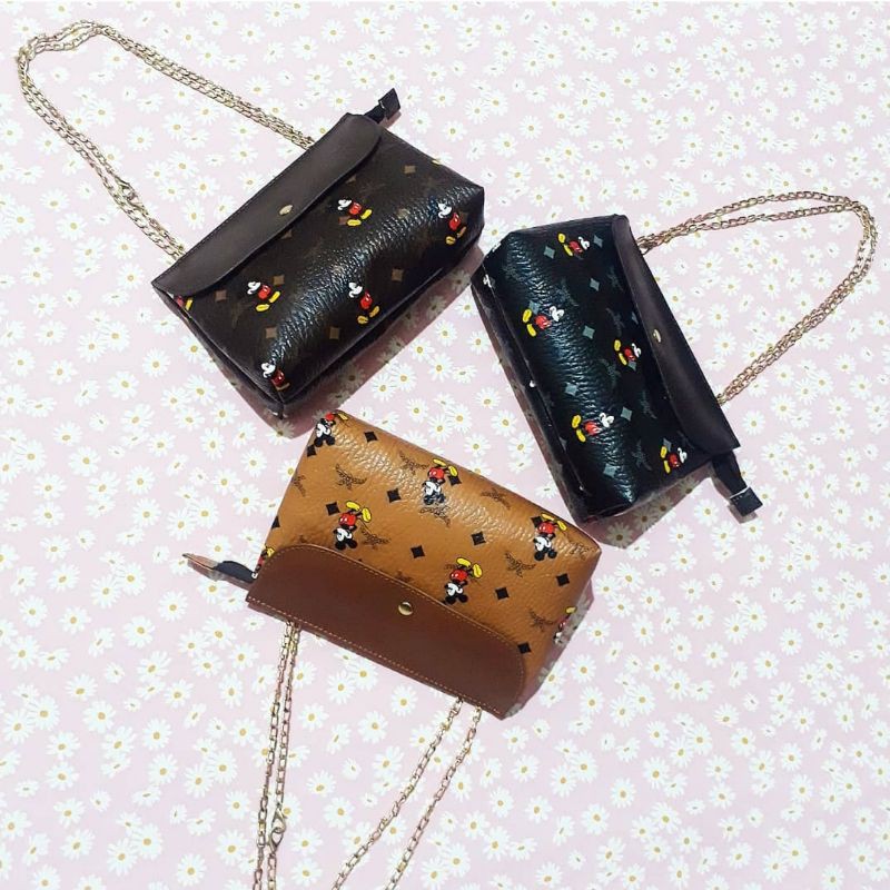 SLING BAG LOLY MICKEY / TAS SELEMPANG KEKINIAN / TAS WANITA MURAH